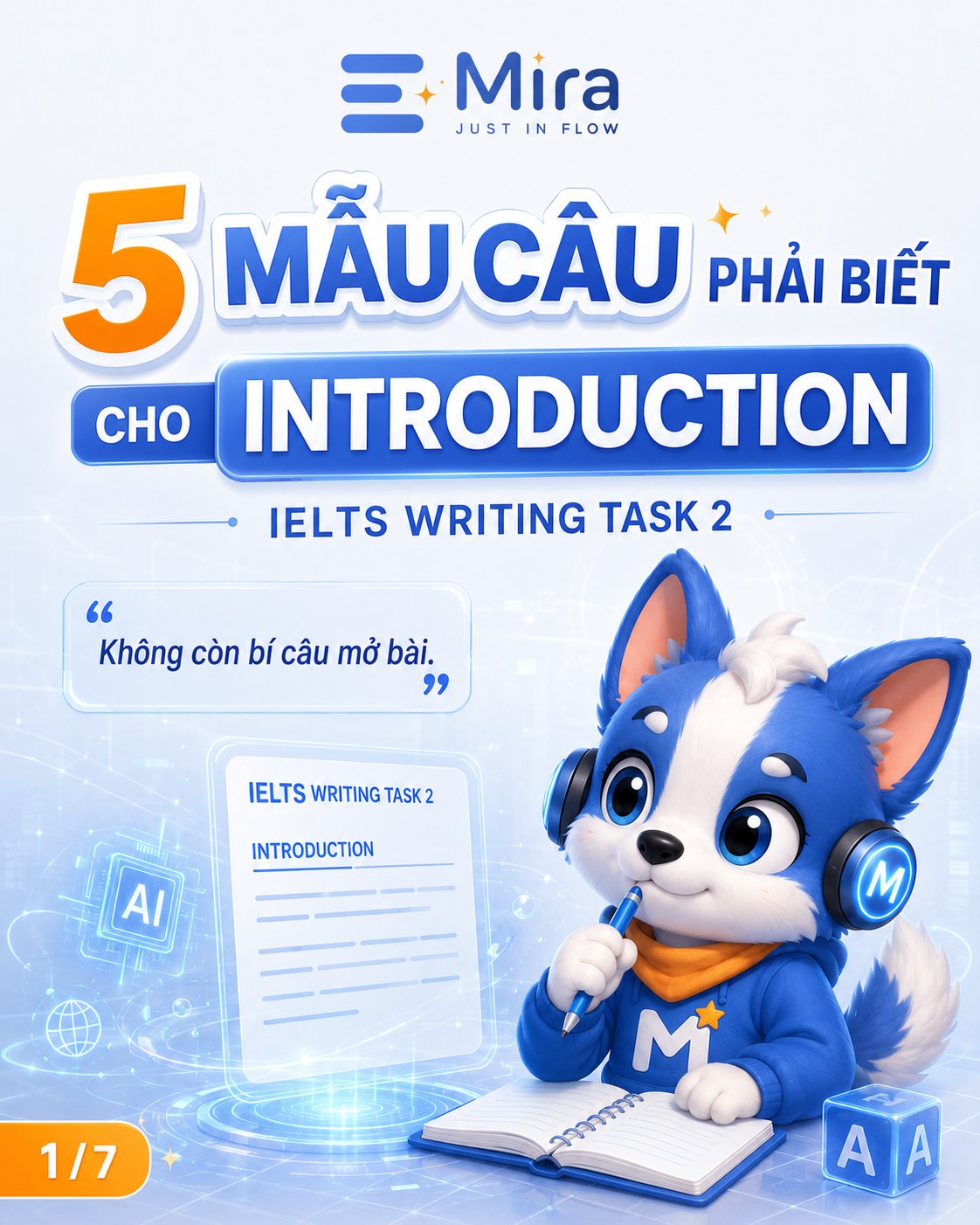 5 mẫu câu phải biết cho phần Introduction của IELTS Writing Task 2