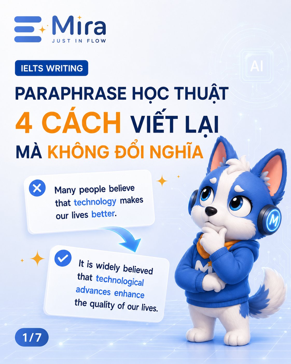 Paraphrase học thuật: 4 cách viết lại một câu mà không đổi nghĩa